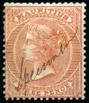 Stamp of Mauritius » Later Issues De La Rue Specimen manuscripts