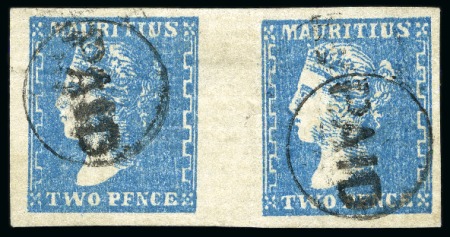Stamp of Mauritius » 1859 Dardenne Issue (SG 41-44) Dardenne used pair