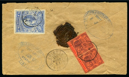 Stamp of Mauritius » Later Issues 1903 Telegram envelope sent registered to Reunion