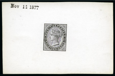 Stamp of Mauritius » Later Issues 1879-80 13c De La Rue die proof