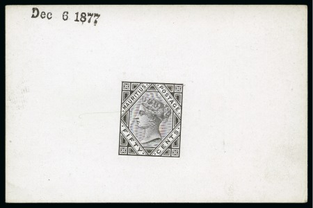 Stamp of Mauritius » Later Issues 1879-80 50c De La Rue die proof