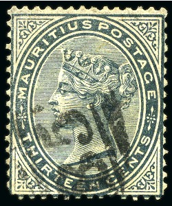 Stamp of Mauritius » 1879-80 De La Rue Watermark CC (SG 92-100) 1879-80 13c Sperati Forgery