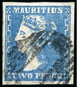 Stamp of Mauritius » 1859 Dardenne Issue (SG 41-44) Dardenne unused vertical pair