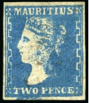 Stamp of Mauritius » 1859 Dardenne Issue (SG 41-44) Dardenne group