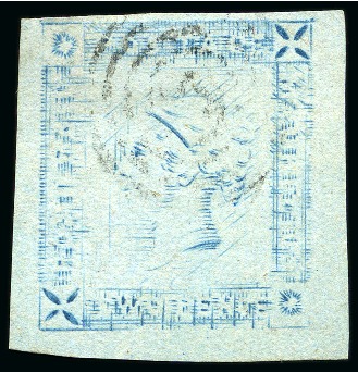 Stamp of Mauritius » 1859 Lapirot Issue » Worn Impressions (SG 39) 1859 Lapirot 2d worn impression used