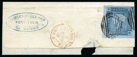 Stamp of Mauritius » 1859 Lapirot Issue » Intermediate Impressions (SG 38) 1859 Lapirot 2d intermediate impression used
