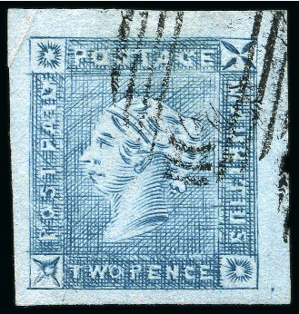 Stamp of Mauritius » 1859 Lapirot Issue » Intermediate Impressions (SG 38) 1859 Lapirot 2d intermediate impression used