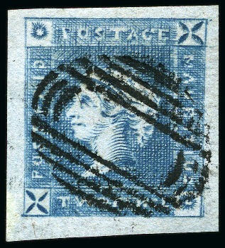 Stamp of Mauritius » 1859 Lapirot Issue » Early Impressions (SG 36-37) 1859 Lapirot 2d early impression used