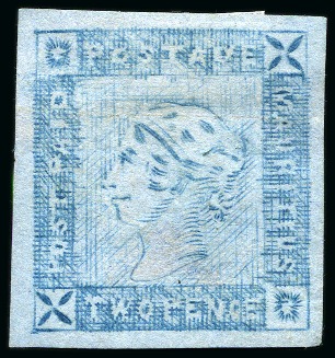Stamp of Mauritius » 1859 Lapirot Issue » Worn Impressions (SG 39) 1859 Lapirot 2d worn impression