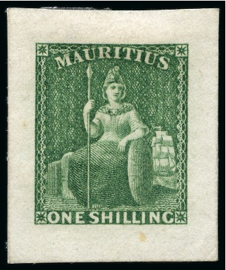 Stamp of Mauritius » 1858-62 Britannia Issues (SG 26-35) 1858 Britannia 6d die proof reprint