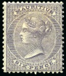 Stamp of Mauritius » Later Issues 1860 De La Rue No Wmk unused set