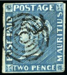 Stamp of Mauritius » Collections 1848-59 Post Paid 2d group