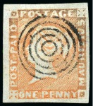 Stamp of Mauritius » 1848-59 Post Paid Issue » Intermediate Impressions (SG 10-15) 1848-49 Post Paid intermediate and worn impression group