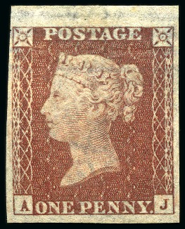 Stamp of Great Britain » 1854-70 Perforated Line Engraved 1854-57 1d Red wmk large crown die II imperf. imprimatur