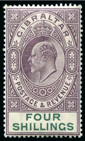 Stamp of Gibraltar 1904-08 Wmk Multi Crown CA 4s mint