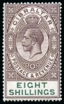 Stamp of Gibraltar 1921-27 Script 1/2d to 8s mint collection incl. blocks