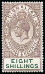 Stamp of Gibraltar 1921-27 Script 1/2d to 8s mint collection incl. blocks