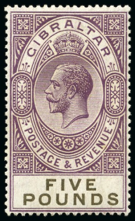 Stamp of Gibraltar 1925-32 Mint collection to £5, incl. shades and corner marginal multiples