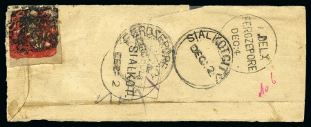 Stamp of Indian States » Jammu & Kashmir Jammu issue oil printing; large piece of native cover,; BPA 4 JY 2013