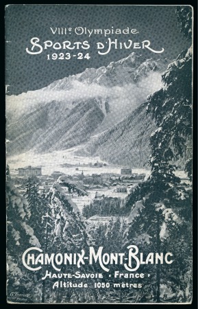 Stamp of Olympics » 1924 Chamonix 1924 Postcard with "SPORTS d'HIVER / CHAMONIX - MONT-BLANC / JANVIER 1924" cancel