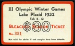 Stamp of Olympics » 1932 Lake Placid 1932 Lake Placid. Set of three season tickets