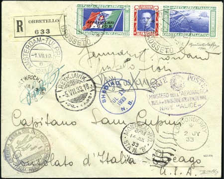 Stamp of Italy "I-GIOR" (Commander Captain Gennaro Giordano), set