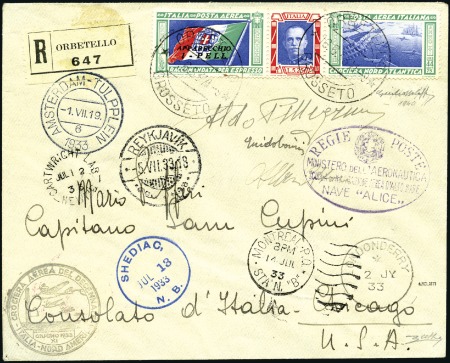 Stamp of Italy "I-PELL" (Commander General Aldo Pellegrini), set 