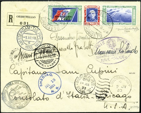 Stamp of Italy "I-VERC" (Commander Captain Alessandro Vercelloni)