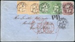 Stamp of Rarities of the World 1862 (Jul 4) Envelope from Lucerne to New York