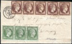Stamp of Rarities of the World Remarkable Paris Print Multiple Franking