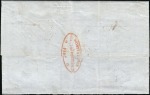Stamp of France Tête-Bêche en bande de trois sur lettre pour le Mexique