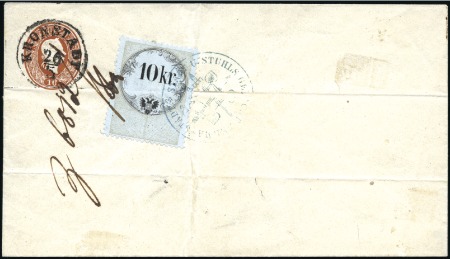 Stamp of Hungary GANZSACHE ALS BRIEFMARKE VERWENDET10Kr braun Gan