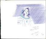 Stamp of Colonies françaises » Monaco 2008 Femmes de l'Espace, 4 maquettes préparatoires