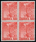 Stamp of Olympics » 1952 Helsinki BERLIN: Olympic Festival series group incl. black photographic proof imperf on official card