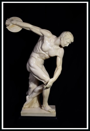 Stamp of Olympics » Olympic Statues Statue of discus thrower, white marmor, signed by 