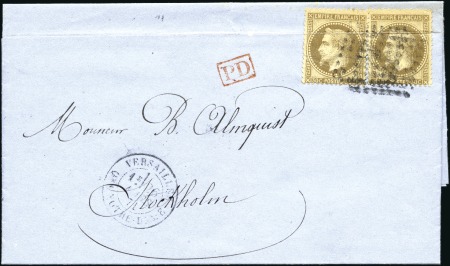 Stamp of France » Guerre de 1870-1871 COMMUNE DE PARIS 1871 Lettre de Paris 25.03.71