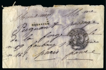 Stamp of France » Guerre de 1870-1871 BOULE DE MOULINS écrite de Belgique