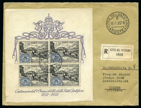Stamp of Italy » Vatican State 1929-63, Group of 68 covers addressed to Switzerland