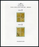 Stamp of Persia » 1868-1879 Nasr ed-Din Shah Lion Issues » 1876 Narrow Spacing (SG 15-19) (Persiphila 13-17) 1876 4 Krans yellow, on white paper, selection of sixteen used singles, showing four reconstructions