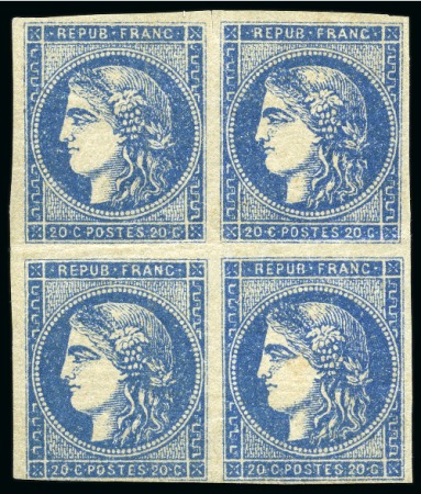 Stamp of France 20c Bordeaux Type II