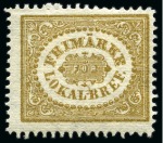 Stamp of Sweden LOCAL POST : the two mint stamps, very fine