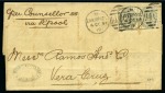 Stamp of Great Britain » Collections 1866-84 Selection of 17 covers to foreign destinations