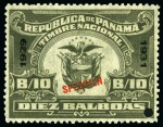 Stamp of Panama American Banknote Specimens: Attractive & large du