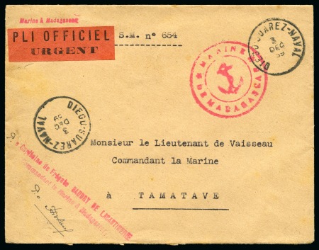 Stamp of Colonies françaises » Madagascar (Poste française) 1893-1944, Lot de 34 lettres/entiers postaux