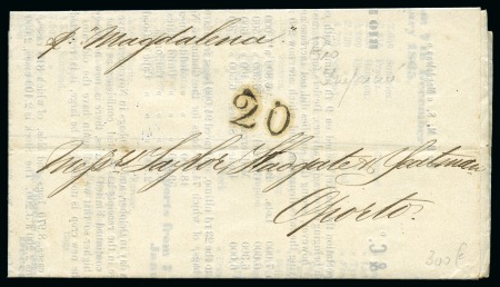 Stamp of Portugal 1810-1878, Archive to Porto: 120+ covers showing v