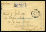 Stamp of Malaysia » Straits Settlements 1922 (Nov 8) Envelope sent registered from Singapo
