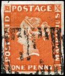 Stamp of Mauritius » 1848-59 Post Paid Issue » Early Impressions (SG 6-9) 1848-59 Post Paid 1d early impression used group