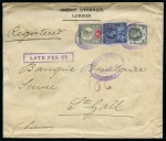 Stamp of Great Britain » Collections 1882-1935 Group of  47 covers/stationery all addressed to Switzerland