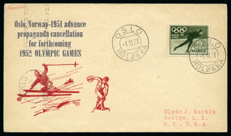 Stamp of Olympics » 1952 Oslo 1952 Oslo. 
