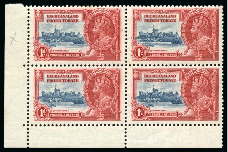 Stamp of Bechuanaland » British Bechuanaland 1935 Silver Jubilee 1d with "extra flagstaff" variety
